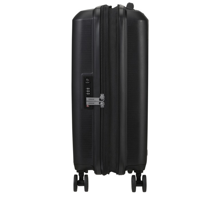 Koffer Aerostep Spinner 55 Expandable Black, Farbe: schwarz, Marke: American Tourister, EAN: 5400520207449, Abmessungen in cm: 40x55x20, Bild 4 von 14