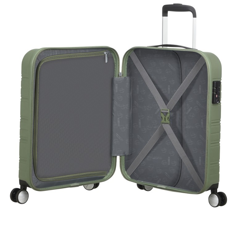 Koffer High Turn Spinner 55 IATA-Maß Matt Black, Farbe: schwarz, Marke: American Tourister, EAN: 5400520213150, Abmessungen in cm: 40x55x20, Bild 3 von 4