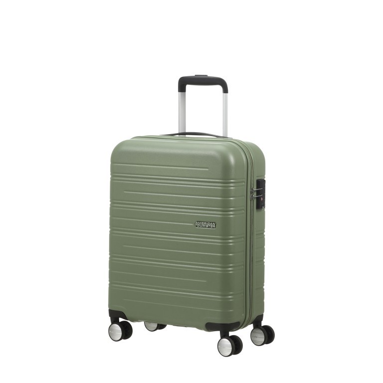 Koffer High Turn Spinner 55 IATA-Maß, Farbe: schwarz, grün/oliv, rosa/pink, gelb, Marke: American Tourister, Abmessungen in cm: 40x55x20, Bild 1 von 4
