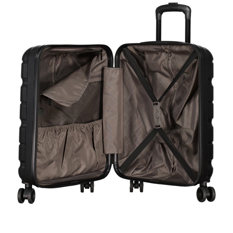 Koffer FLA13 Größe S, Farbe: schwarz, blau/petrol, grün/oliv, rosa/pink, beige, Marke: Flanigan, Abmessungen in cm: 40x53x22, Bild 7 von 8