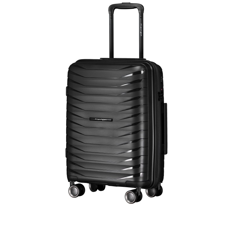 Koffer FLP15 erweiterbar Größe S, Farbe: schwarz, blau/petrol, grün/oliv, rosa/pink, beige, Marke: Flanigan, Abmessungen in cm: 40x55x22, Bild 2 von 12