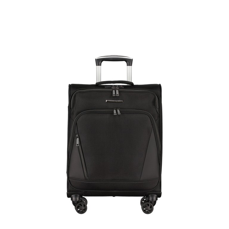 Koffer FLT24 Größe 55, Farbe: schwarz, blau/petrol, Marke: Flanigan, Abmessungen in cm: 38x55x22, Bild 1 von 8
