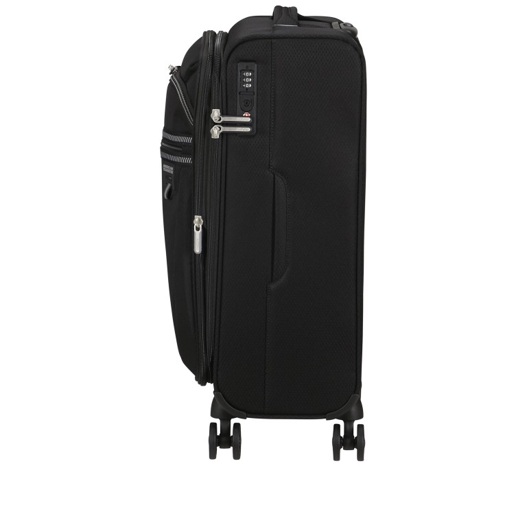Koffer Aerospin Spinner 55 Expandable, Farbe: schwarz, blau/petrol, grün/oliv, Marke: American Tourister, Abmessungen in cm: 40x55x20, Bild 3 von 16