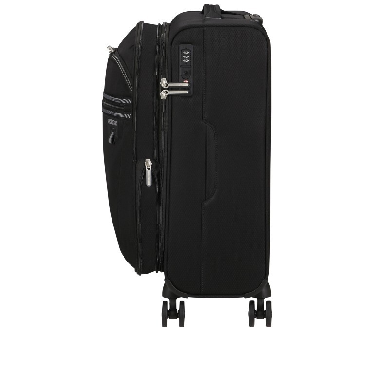 Koffer Aerospin Spinner 55 Expandable, Farbe: schwarz, blau/petrol, grün/oliv, Marke: American Tourister, Abmessungen in cm: 40x55x20, Bild 4 von 16