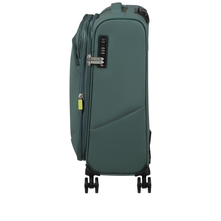 Koffer Summerride Spinner 55 Expandable, Farbe: blau/petrol, grün/oliv, Marke: American Tourister, Abmessungen in cm: 40x55x20, Bild 3 von 11