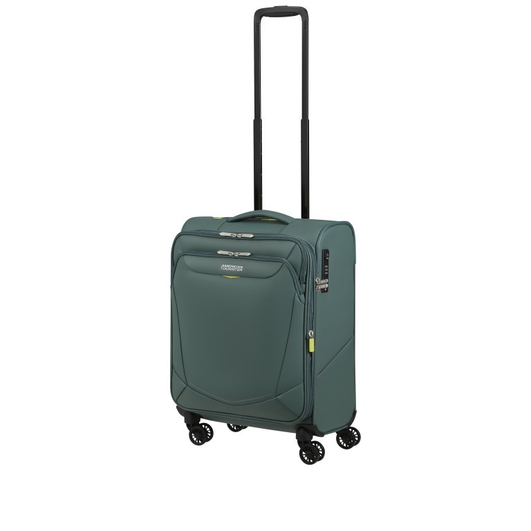 Koffer Summerride Spinner 55 Expandable, Farbe: blau/petrol, grün/oliv, Marke: American Tourister, Abmessungen in cm: 40x55x20, Bild 7 von 11