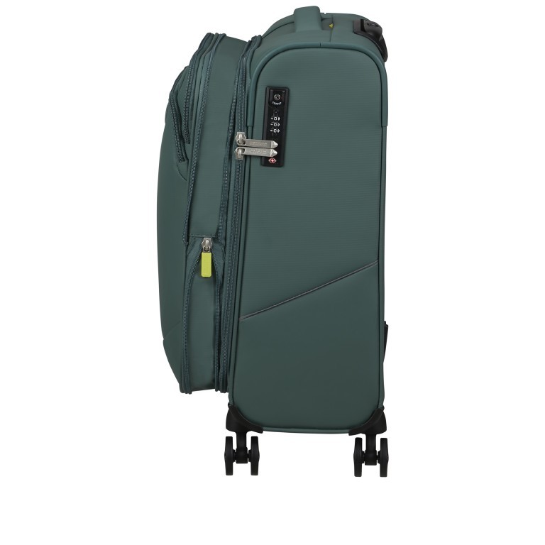 Koffer Summerride Spinner 55 Expandable, Farbe: blau/petrol, grün/oliv, Marke: American Tourister, Abmessungen in cm: 40x55x20, Bild 4 von 11