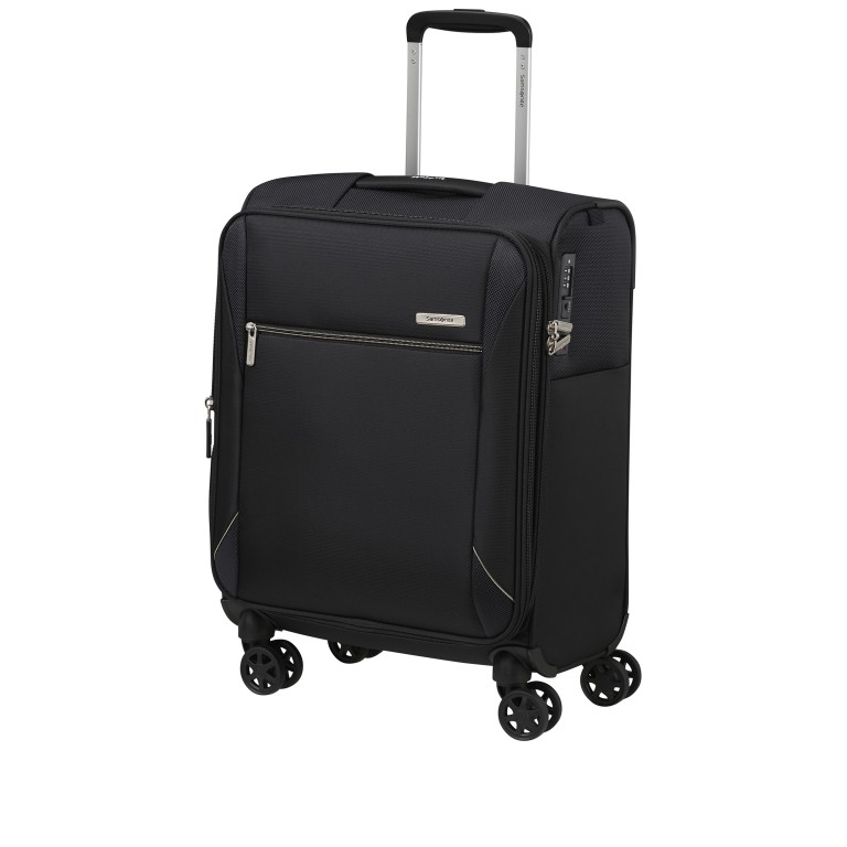 Koffer Base-Breeze Spinner 55 expandable, Farbe: schwarz, blau/petrol, rot/weinrot, Marke: Samsonite, Abmessungen in cm: 40x55x23, Bild 2 von 16