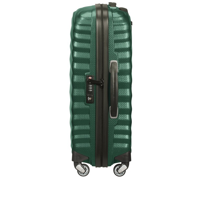 Koffer lite-shock Spinner 55 Racing Green, Farbe: grün/oliv, Marke: Samsonite, EAN: 5400520194022, Abmessungen in cm: 40x55x20, Bild 3 von 8