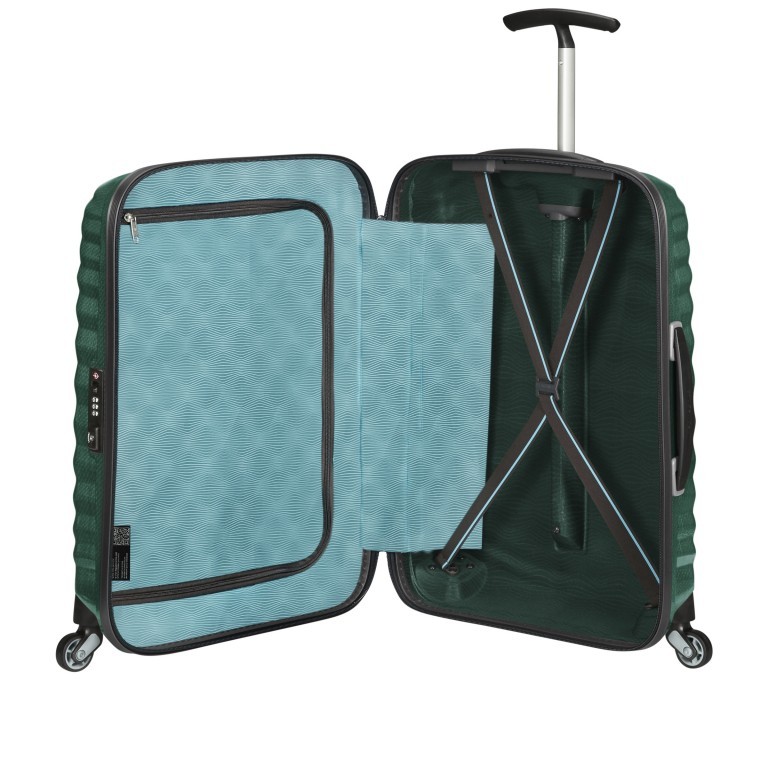 Koffer lite-shock Spinner 55 Petrol Blue, Farbe: blau/petrol, Marke: Samsonite, EAN: 5414847523267, Abmessungen in cm: 40x55x20, Bild 5 von 8