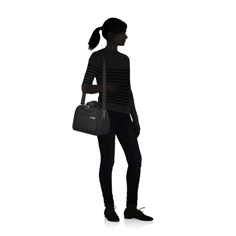 Kosmetikkoffer D'Lite Beauty Case Midnight Navy, Farbe: blau/petrol, Marke: Samsonite, EAN: 5400520108739, Abmessungen in cm: 36x26x19, Bild 5 von 8