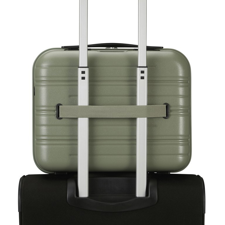 Kosmetikkoffer High Turn Matt Sage Khaki, Farbe: grün/oliv, Marke: American Tourister, EAN: 5400520218889, Abmessungen in cm: 33x27x17, Bild 5 von 10