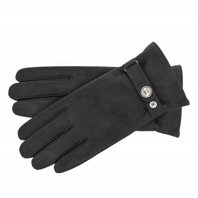 Handschuhe Unisex Nubukleder mit Riegel XXL Black, Farbe: schwarz, Marke: Roeckl, EAN: 4003661229953, Bild 1 von 1