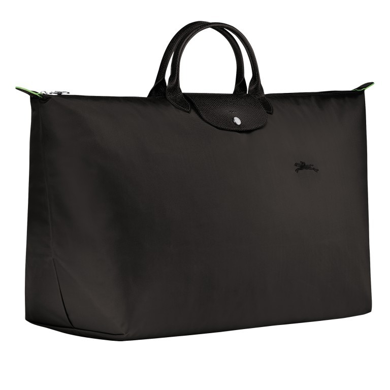 Reisetasche Le Pliage Green Reisetasche XL, Farbe: schwarz, anthrazit, braun, rot/weinrot, Marke: Longchamp, Abmessungen in cm: 55x40x23, Bild 2 von 5
