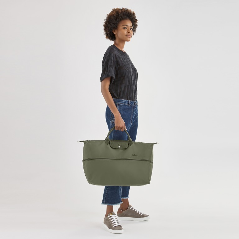 Reisetasche Le Pliage Green erweiterbar Cognac, Farbe: cognac, Marke: Longchamp, EAN: 3597922259724, Bild 4 von 6