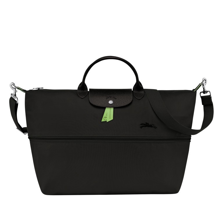 Reisetasche Le Pliage Green erweiterbar, Farbe: schwarz, anthrazit, braun, cognac, grün/oliv, rot/weinrot, Marke: Longchamp, Bild 6 von 6