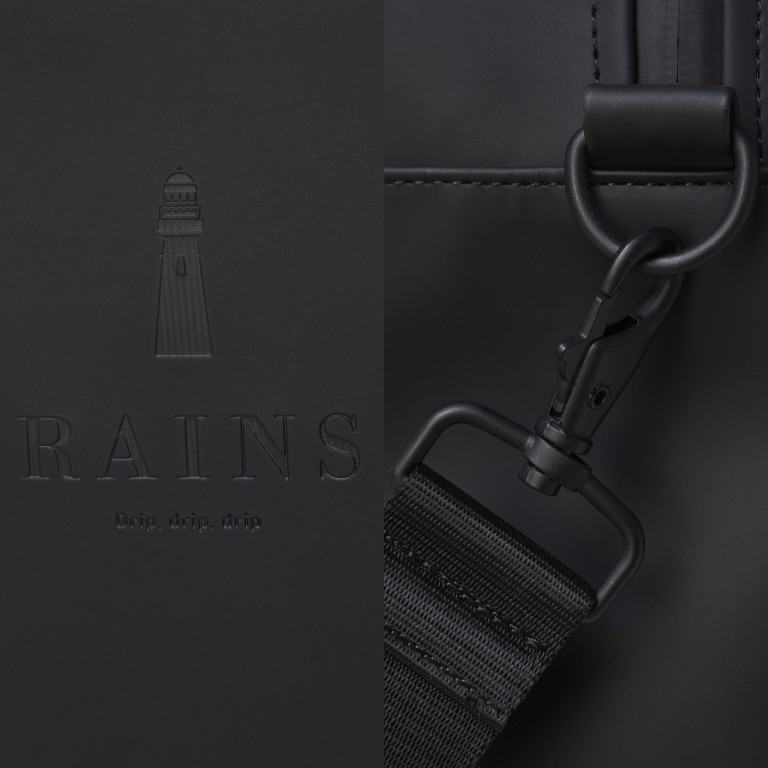 Sport- / Reisetasche Gym Bag Cement, Farbe: grau, Marke: Rains, EAN: 5711747498245, Abmessungen in cm: 48.5x25x22, Bild 5 von 6