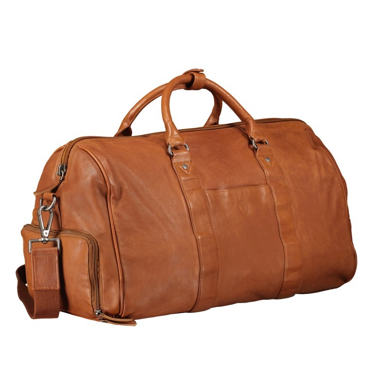 Reisetasche Vintage 3.0 Cognac, Farbe: cognac, Marke: Hausfelder Manufaktur, EAN: 4065646007222, Abmessungen in cm: 48x27x18.5, Bild 2 von 8