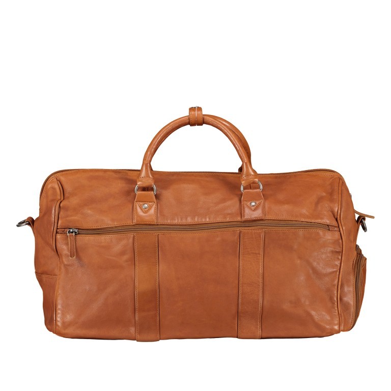 Reisetasche Vintage 3.0 Cognac, Farbe: cognac, Marke: Hausfelder Manufaktur, EAN: 4065646007222, Abmessungen in cm: 48x27x18.5, Bild 3 von 8