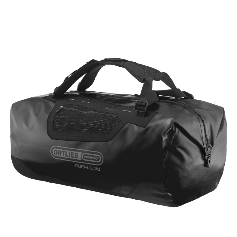 Reisetasche Duffle Volumen 110 Liter, Farbe: schwarz, grün/oliv, Marke: Ortlieb, Abmessungen in cm: 70x34x46, Bild 4 von 10