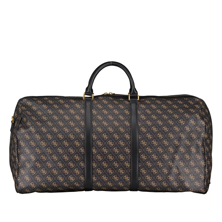 Reisetasche Vezzola Eco Weekender L Dark Black, Farbe: anthrazit, Marke: Guess, EAN: 7622078033969, Abmessungen in cm: 60x31x28, Bild 3 von 4