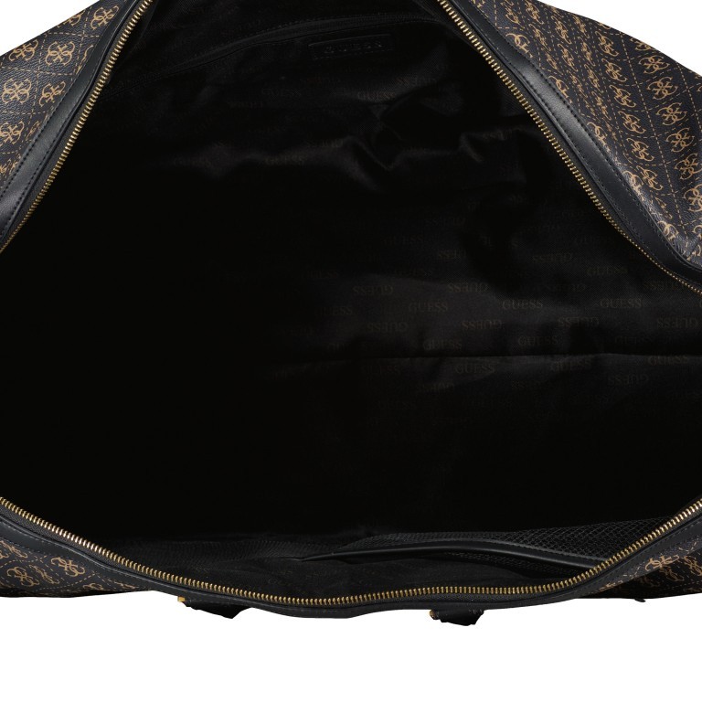 Reisetasche Vezzola Eco Weekender L Dark Black, Farbe: anthrazit, Marke: Guess, EAN: 7622078033969, Abmessungen in cm: 60x31x28, Bild 4 von 4
