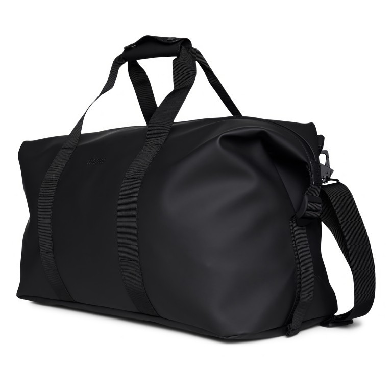 Reisetasche Hilo Weekend Bag, Farbe: schwarz, grau, blau/petrol, beige, Marke: Rains, Abmessungen in cm: 52x27x26, Bild 2 von 5