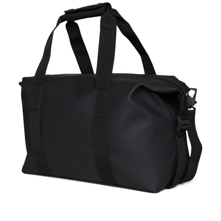 Reisetasche Hilo Weekend Bag Small, Farbe: schwarz, grau, beige, Marke: Rains, Abmessungen in cm: 40x23x20, Bild 2 von 5
