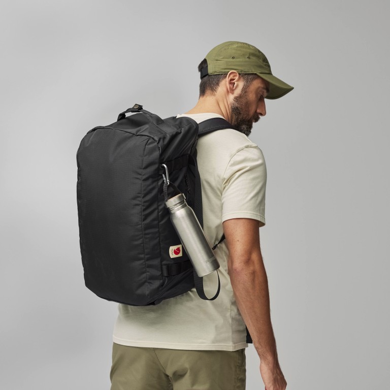 Reisetasche / Rucksack High Coast Duffle 36, Farbe: schwarz, blau/petrol, grün/oliv, beige, Marke: Fjällräven, Abmessungen in cm: 56x35x24, Bild 4 von 9