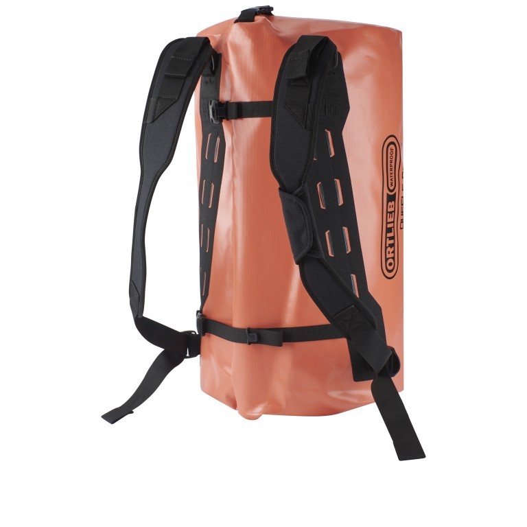 Reisetasche Duffle RC auch als Rucksack nutzbar Volumen 49 Liter, Farbe: schwarz, grün/oliv, orange, Marke: Ortlieb, Abmessungen in cm: 61x34x32, Bild 4 von 9