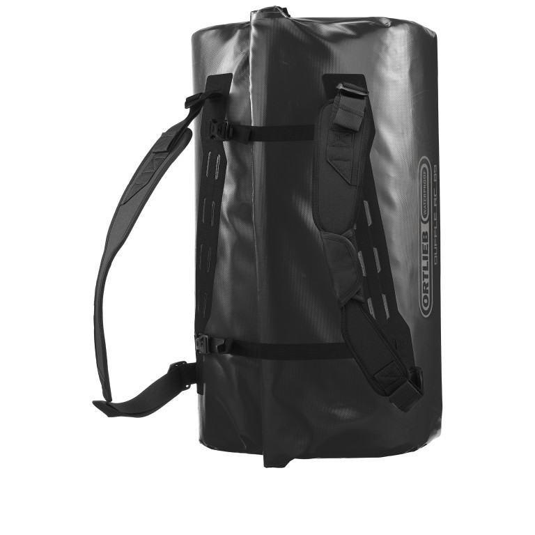 Reisetasche Duffle RC auch als Rucksack nutzbar Volumen 89 Liter, Farbe: schwarz, grün/oliv, Marke: Ortlieb, Abmessungen in cm: 71x40x40, Bild 4 von 10