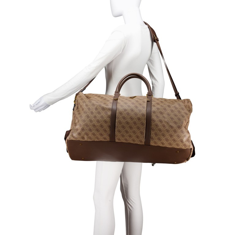 Reisetasche Pisa Größe 60 cm, Farbe: schwarz, braun, cognac, Marke: Guess, Abmessungen in cm: 60x34x25, Bild 4 von 6