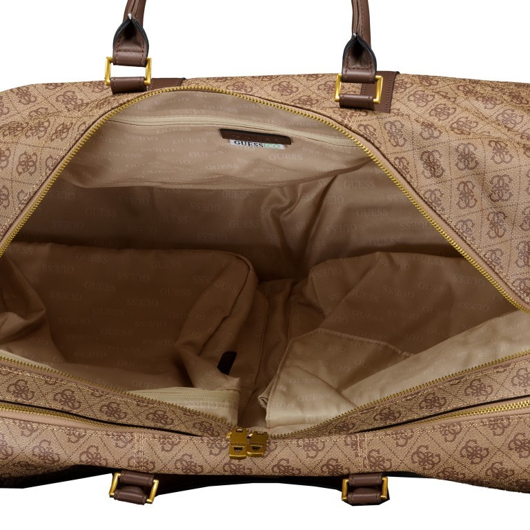 Reisetasche Pisa Größe 60 cm, Farbe: schwarz, braun, cognac, Marke: Guess, Abmessungen in cm: 60x34x25, Bild 6 von 6
