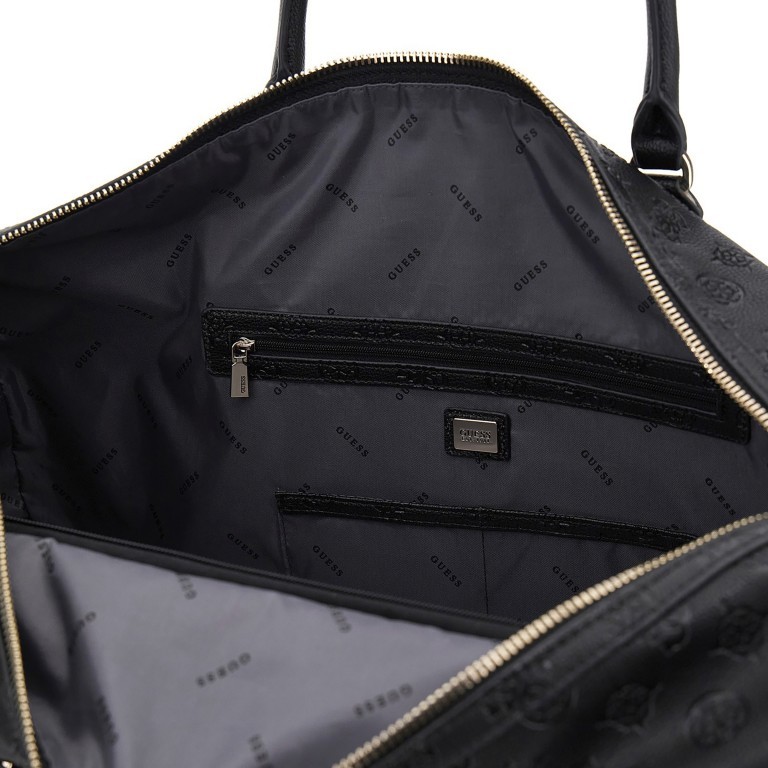 Reisetasche Wilder Travel Größe 50 cm, Farbe: schwarz, beige, Marke: Guess, Abmessungen in cm: 50x31x26, Bild 5 von 6