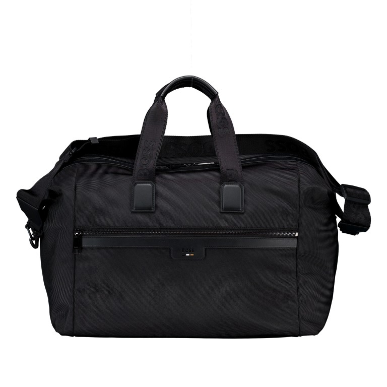 Reisetasche Ray Soft Holdall_N, Farbe: schwarz, braun, Marke: BOSS, Abmessungen in cm: 45x27x26, Bild 1 von 6
