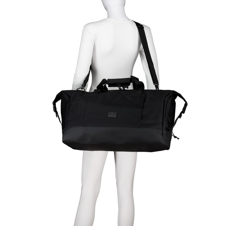 Reisetasche Eco Series Milan, Farbe: schwarz, beige, Marke: Johnny Urban, Abmessungen in cm: 52x37x25, Bild 6 von 9