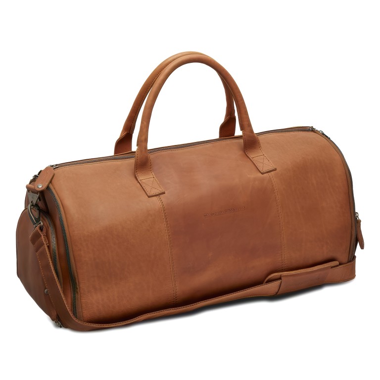 Reisetasche / Kleidersack Finlay, Farbe: schwarz, cognac, Marke: The Chesterfield Brand, Abmessungen in cm: 55x26x27, Bild 1 von 8