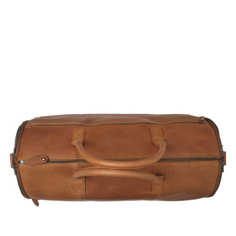 Reisetasche / Kleidersack Finlay, Farbe: schwarz, cognac, Marke: The Chesterfield Brand, Abmessungen in cm: 55x26x27, Bild 2 von 8