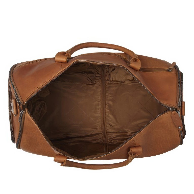 Reisetasche / Kleidersack Finlay, Farbe: schwarz, cognac, Marke: The Chesterfield Brand, Abmessungen in cm: 55x26x27, Bild 5 von 8