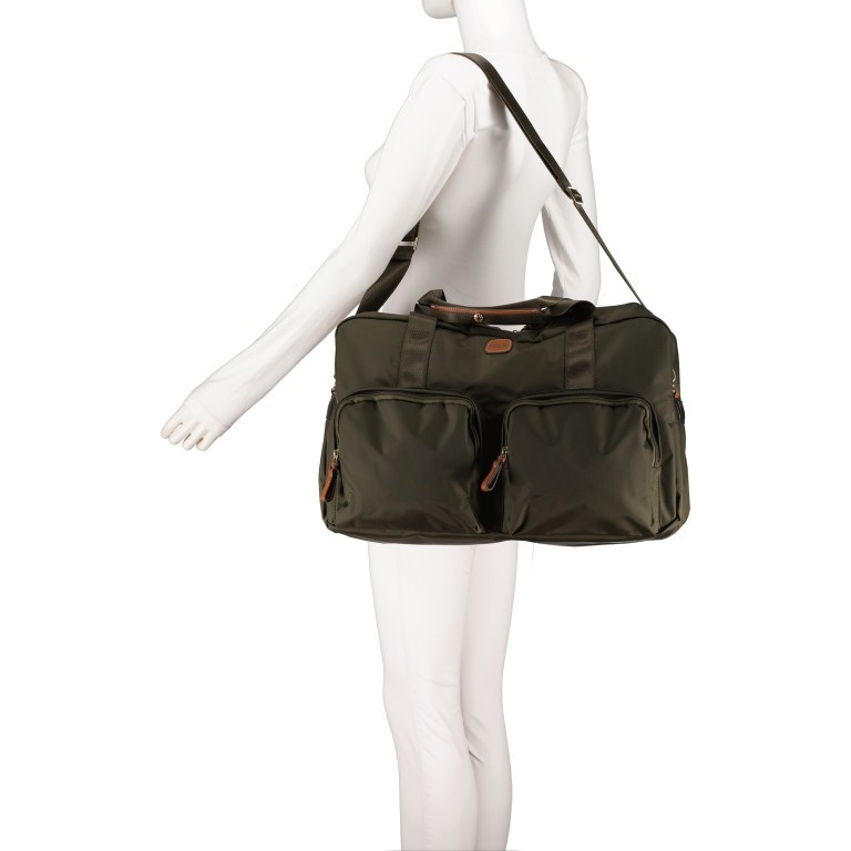 Reisetasche X-BAG & X-Travel Dove Gray, Farbe: taupe/khaki, Marke: Brics, EAN: 8016623887845, Abmessungen in cm: 46x24x22, Bild 9 von 12