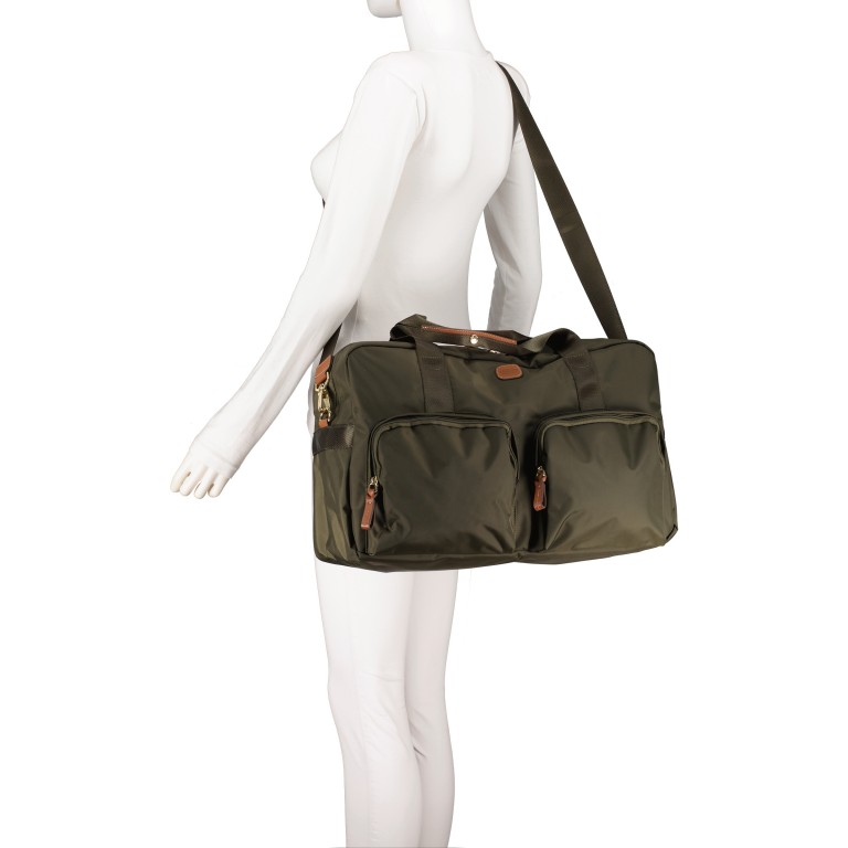 Reisetasche X-BAG & X-Travel Dove Gray, Farbe: taupe/khaki, Marke: Brics, EAN: 8016623887845, Abmessungen in cm: 46x24x22, Bild 10 von 12