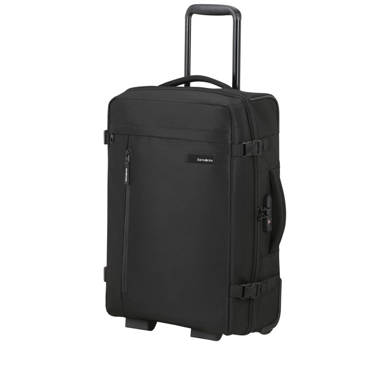 Reisetasche Roader Duffle Wheel 55, Farbe: schwarz, grau, blau/petrol, Marke: Samsonite, Abmessungen in cm: 35x55x23, Bild 2 von 11