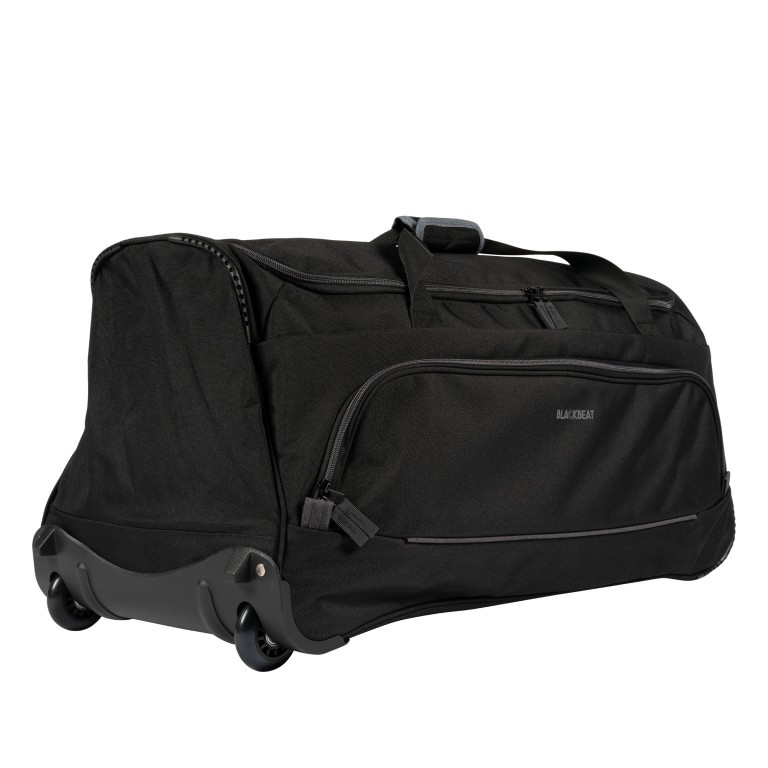 Reisetasche BBRT01 mit Rollen 73 cm, Farbe: schwarz, grau, blau/petrol, Marke: Blackbeat, Abmessungen in cm: 73x37x37, Bild 2 von 6