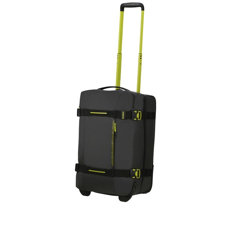 Reisetasche Urban Track S Coated mit Rollen, Farbe: blau/petrol, gelb, beige, Marke: American Tourister, Abmessungen in cm: 35x55x20, Bild 3 von 13