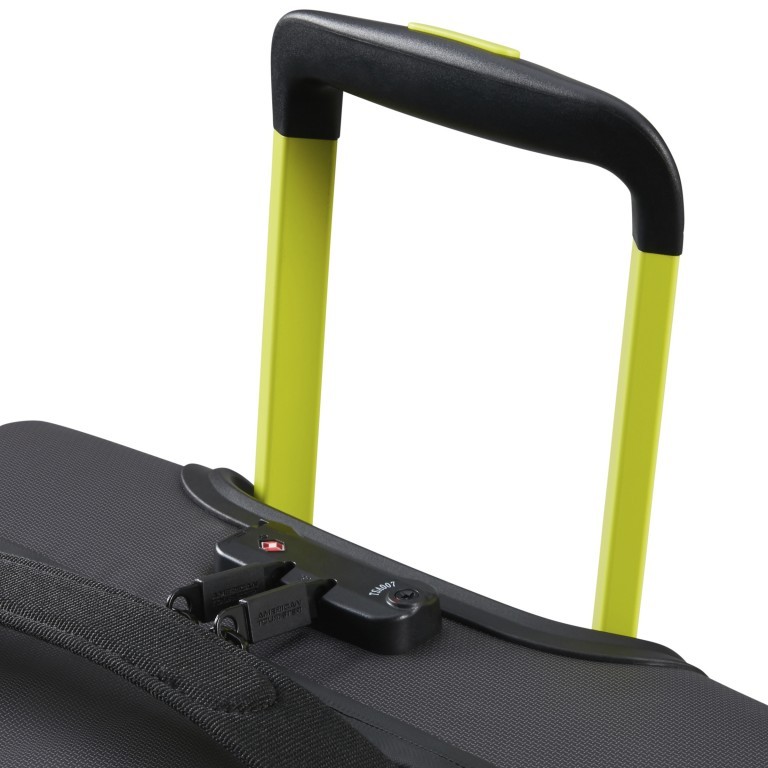 Reisetasche Urban Track M Coated mit Rollen, Farbe: blau/petrol, gelb, beige, Marke: American Tourister, Abmessungen in cm: 40x68x38.5, Bild 12 von 13