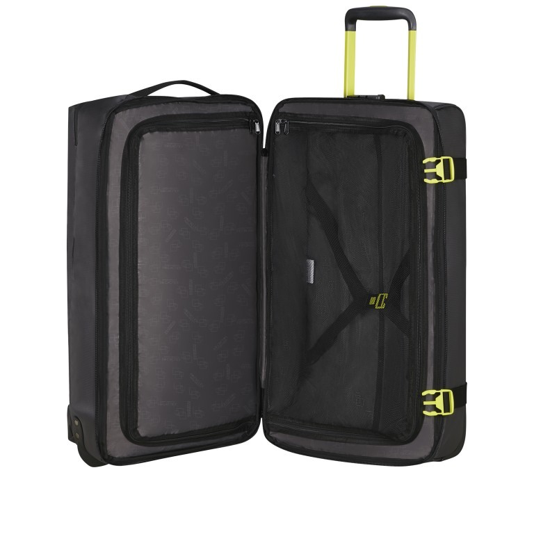 Reisetasche Urban Track M Coated mit Rollen, Farbe: blau/petrol, gelb, beige, Marke: American Tourister, Abmessungen in cm: 40x68x38.5, Bild 7 von 13
