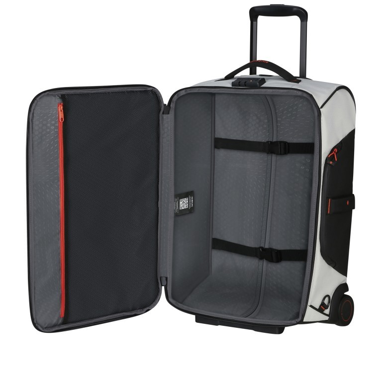 Reisetasche / Rucksack Ecodiver Duffle Wheel Backpack 55 Cloud White, Farbe: weiß, Marke: Samsonite, EAN: 5400520248558, Abmessungen in cm: 40x55x25, Bild 10 von 17