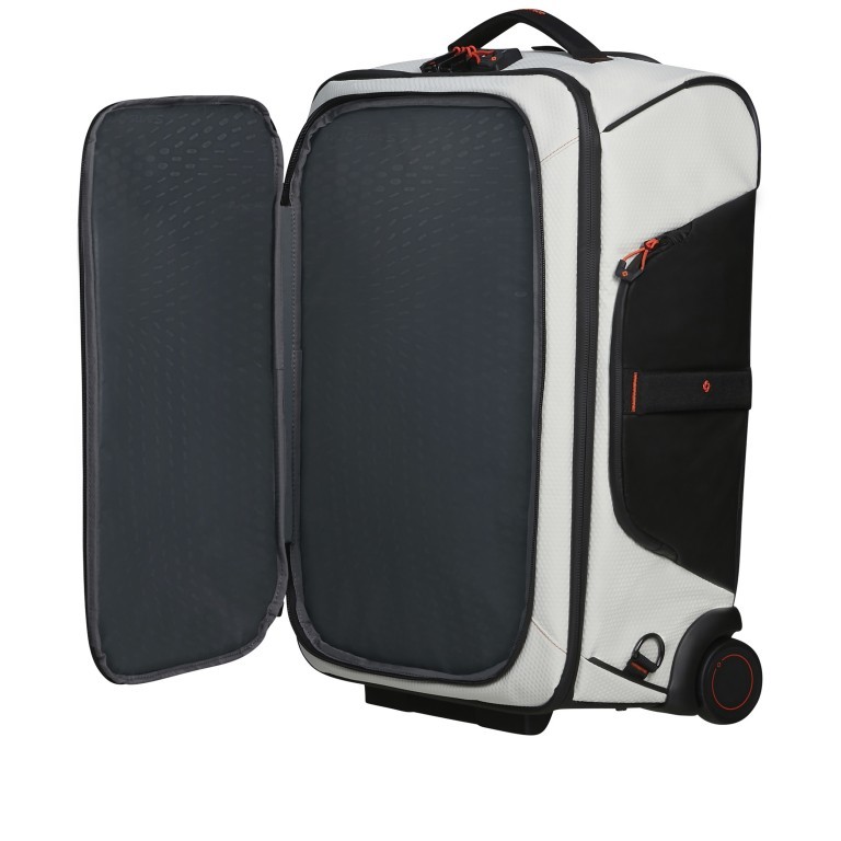 Reisetasche / Rucksack Ecodiver Duffle Wheel Backpack 55 Cloud White, Farbe: weiß, Marke: Samsonite, EAN: 5400520248558, Abmessungen in cm: 40x55x25, Bild 9 von 17