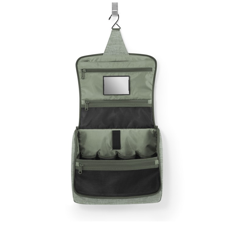 Kulturbeutel Toiletbag XL zum Aufhängen, Farbe: grün/oliv, rot/weinrot, beige, Marke: Reisenthel, Abmessungen in cm: 28x23x10, Bild 4 von 4