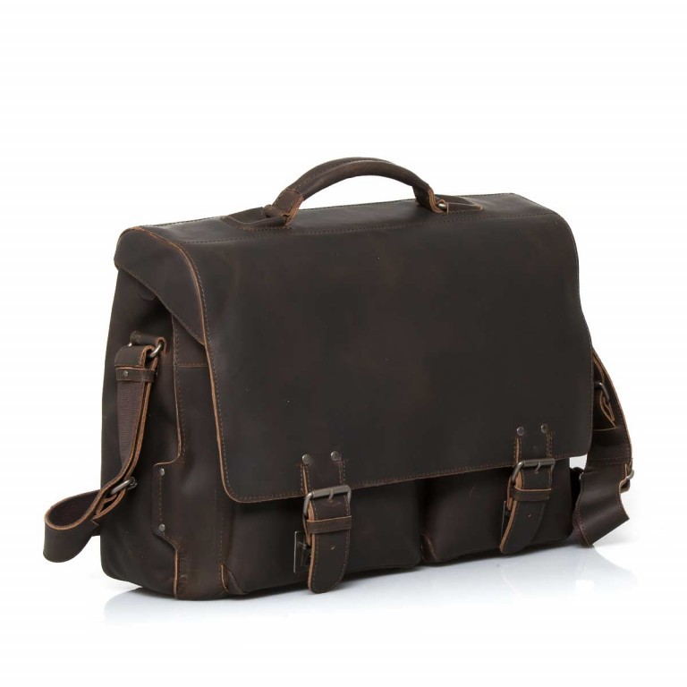 Aktentasche Hunter Jack Vintage Tan, Farbe: cognac, Marke: Aunts & Uncles, EAN: 4250394905245, Abmessungen in cm: 43x33x16.5, Bild 3 von 5